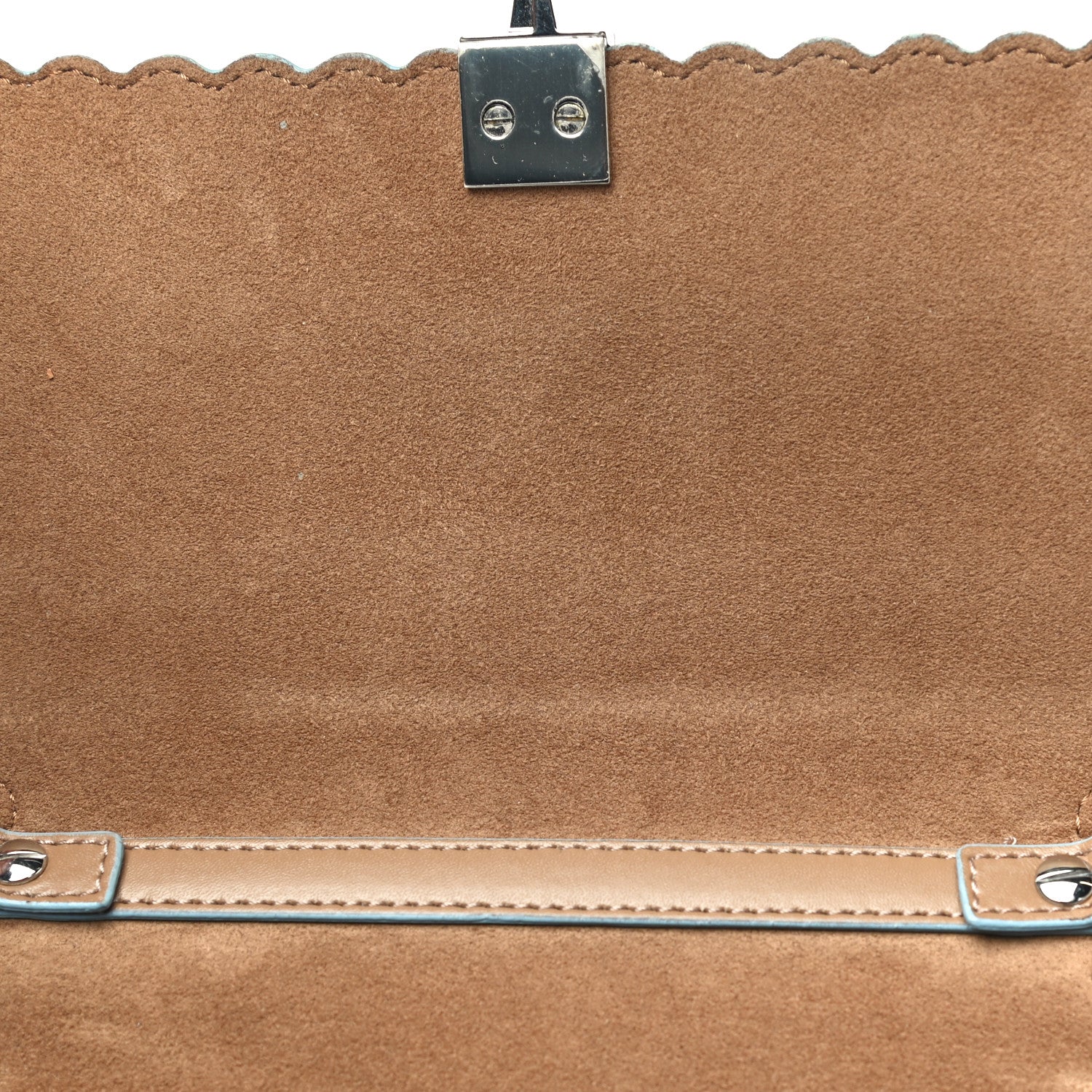 Fendi Vitello Liberty Scalloped Studded Small Kan I Shoulder Bag Tan 17 of 22