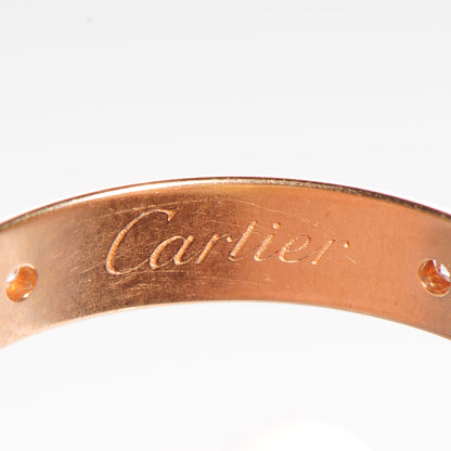 Cartier 18k Pink Yellow White Gold Diamond Trinity Ring 51 US 5.75 3 of 5