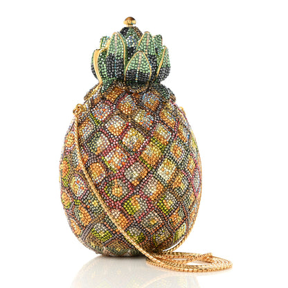 Judith Leiber Crystal Pineapple Minaudiere Clutch Multicolor 3 of 9