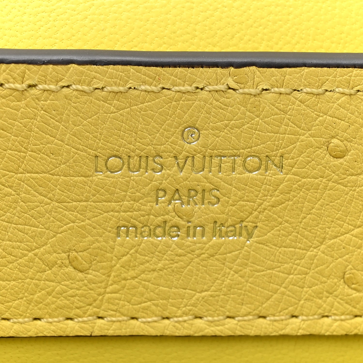 Louis Vuitton Ostrich Capucines Mini Yellow 6 of 11