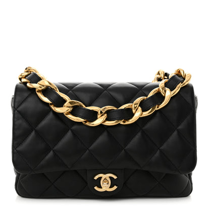 Chanel Lambskin Quilted Large CC Funky Town Flap Black 1 of 11
