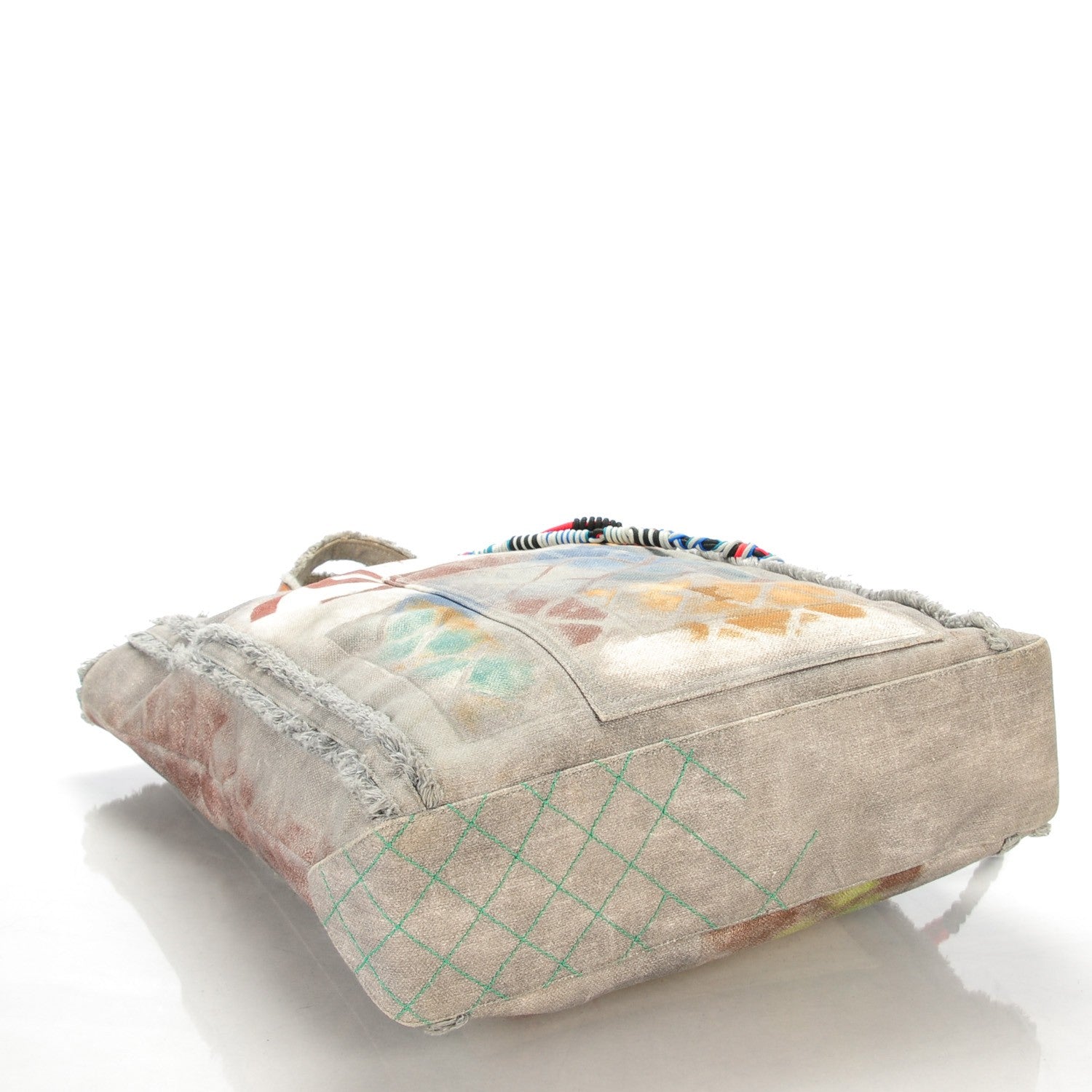 Chanel Canvas Large Graffiti Tote Grey 4 of 7