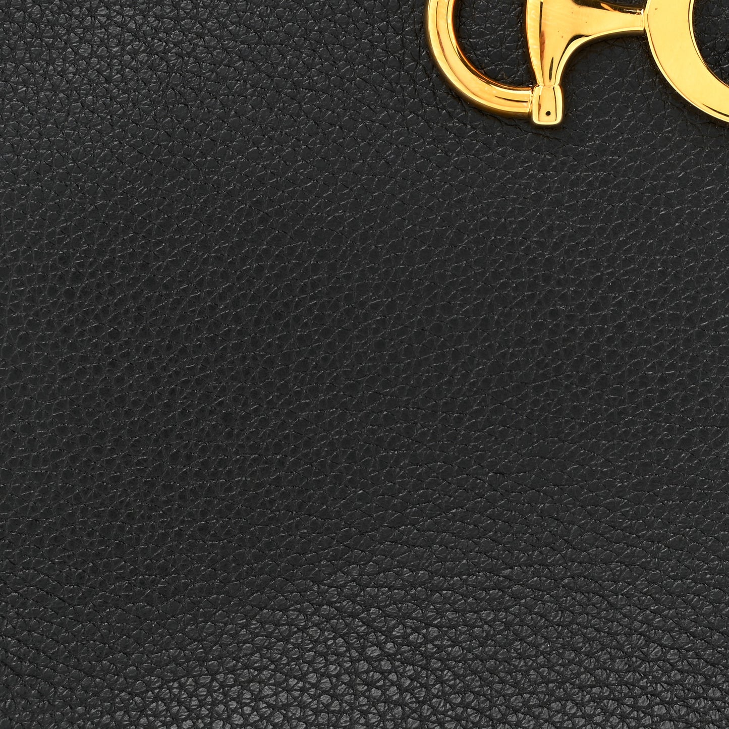 Grainy Calfskin Small Zumi Top Handle Bag Black
