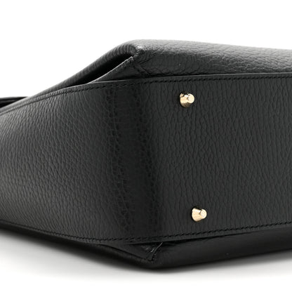 Gucci Dollar Calfskin Medium Interlocking G Top Handle Shoulder Bag Black 11 of 14