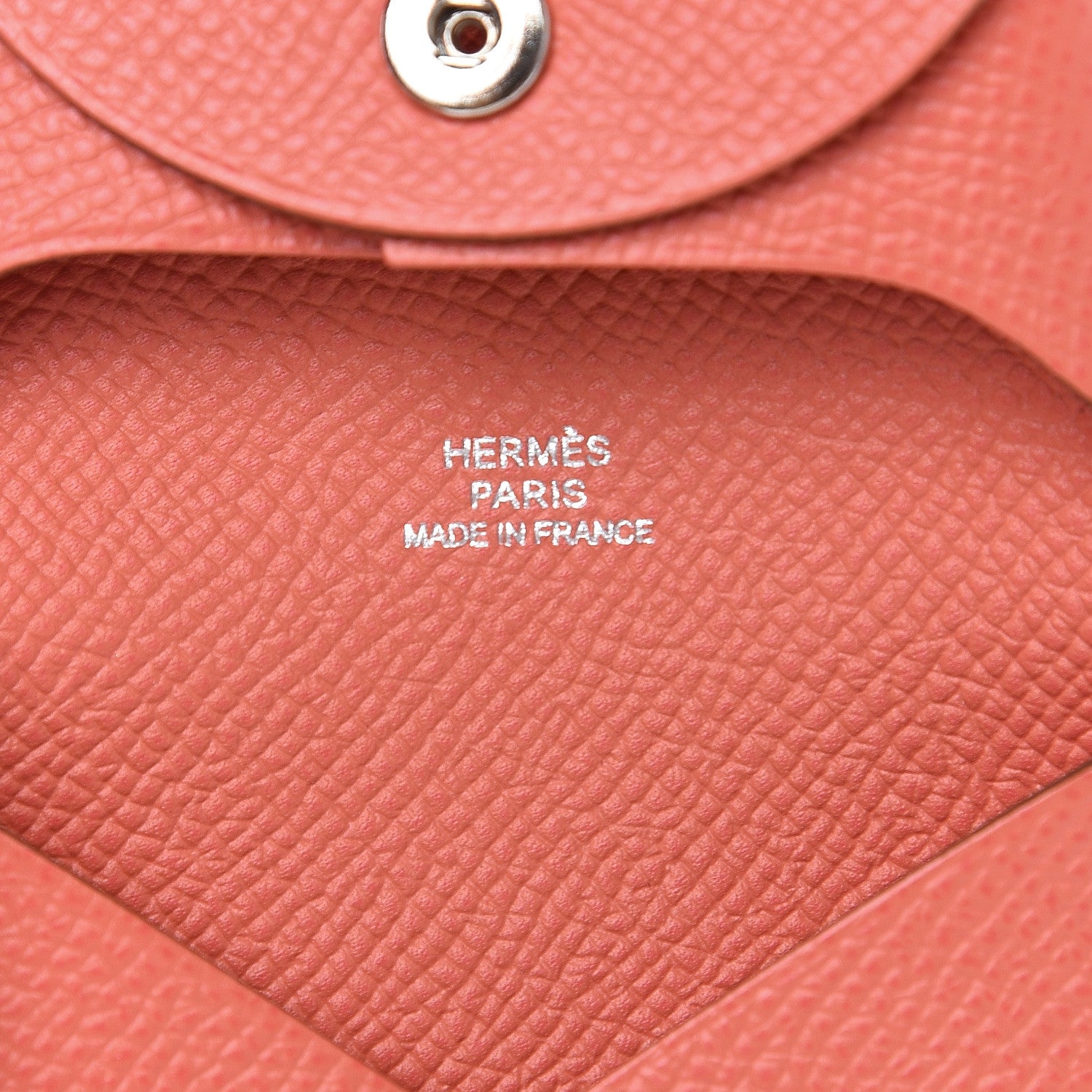 Hermes Epsom Bastia Coin Purse Flamingo 5 of 6