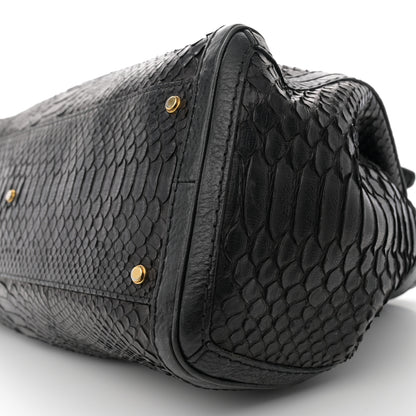 Gucci Snakeskin Large GG Running Tote Black 10 of 16