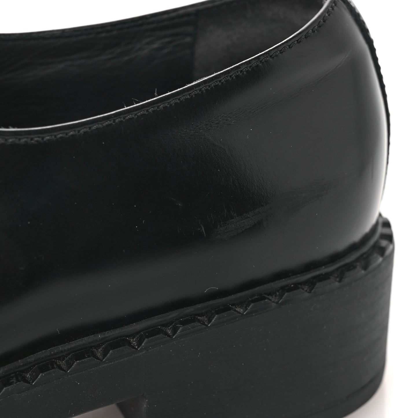 Vernice Triangle 50mm Loafers 39 Black