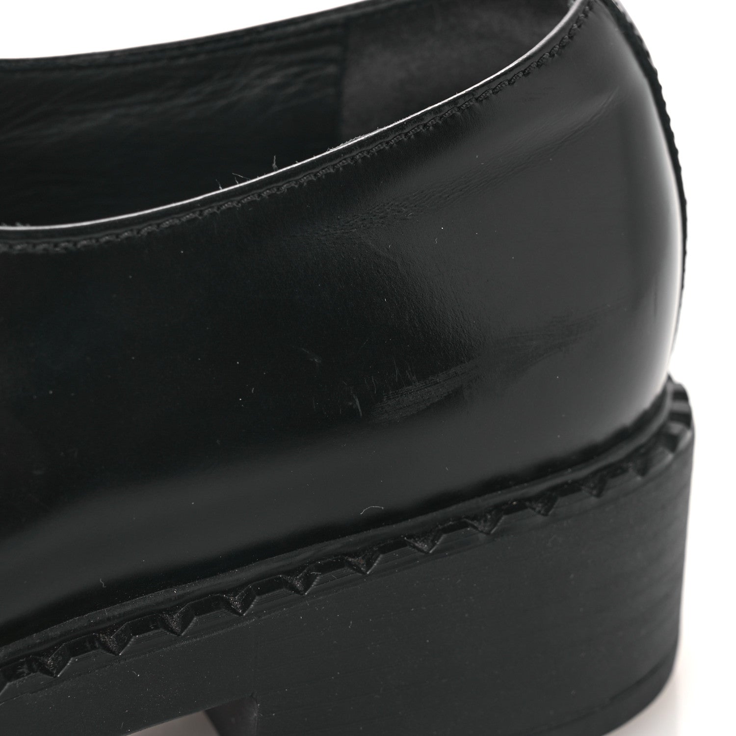 Prada Vernice Triangle 50mm Loafers 39 Black 11 of 11