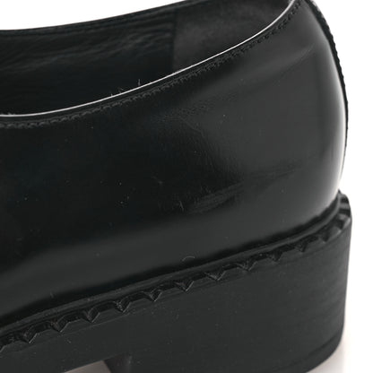 Prada Vernice Triangle 50mm Loafers 39 Black 11 of 11