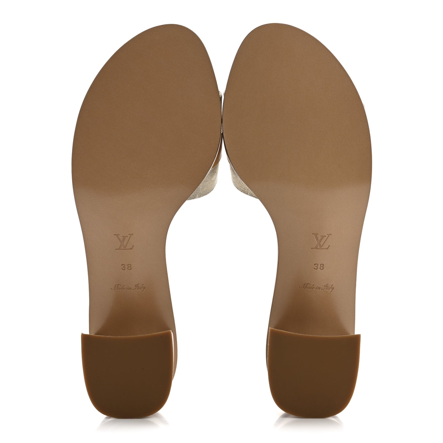 Monoglam Lock It Mules 38 Gold