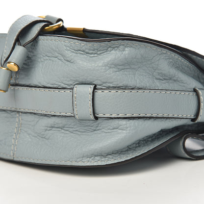 Chloe Calfskin Mini Marcie Round Crossbody Bag Faded Blue 10 of 12