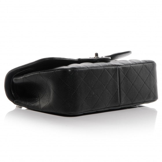 Chanel Caviar Quilted Jumbo Double Flap Black 4 of 7