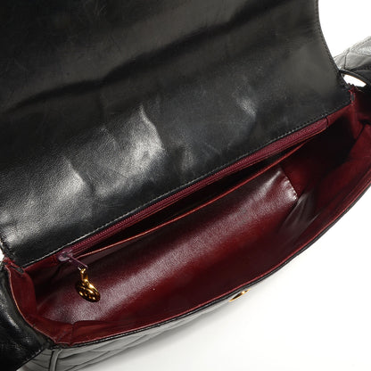 Chanel Lambskin Quilted CC Flap Shoulder Bag Black 4 of 8