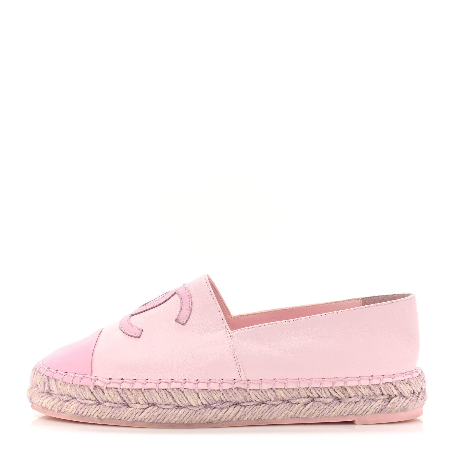 Chanel Lambskin CC Espadrilles 37 Light Pink 1 of 16