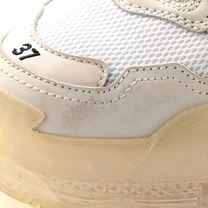 Balenciaga Fabric Mesh Clear Sole Womens Triple S Sneakers 37 White 10 of 21