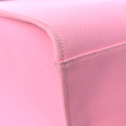 Versace Canvas Suppler Calfskin Cabas GV Signature Tote Pink 9 of 23