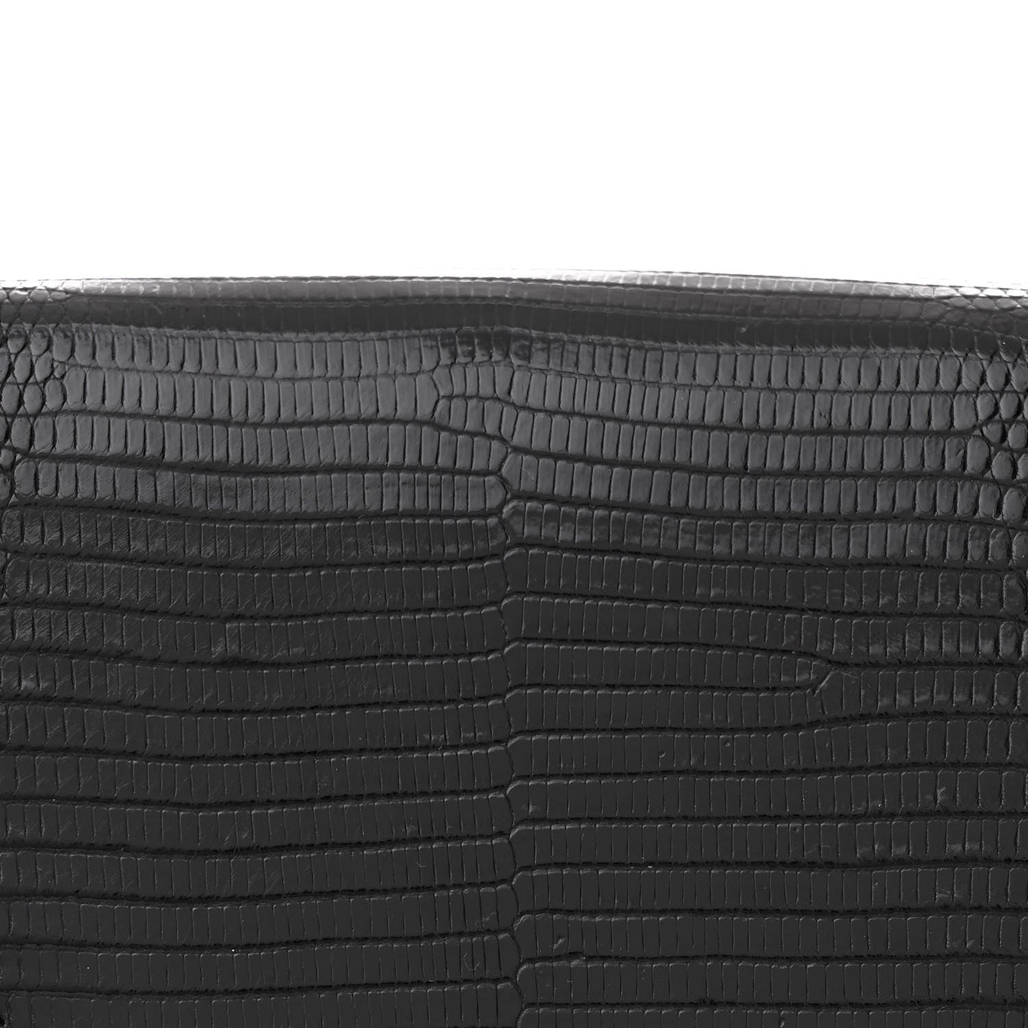 Celine Lizard Edwige Shoulder Bag Black 8 of 11
