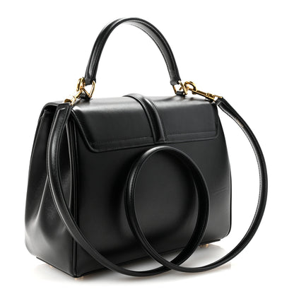 Celine Satinated Calfskin Small 16 Top Handle Bag Black 3 of 10