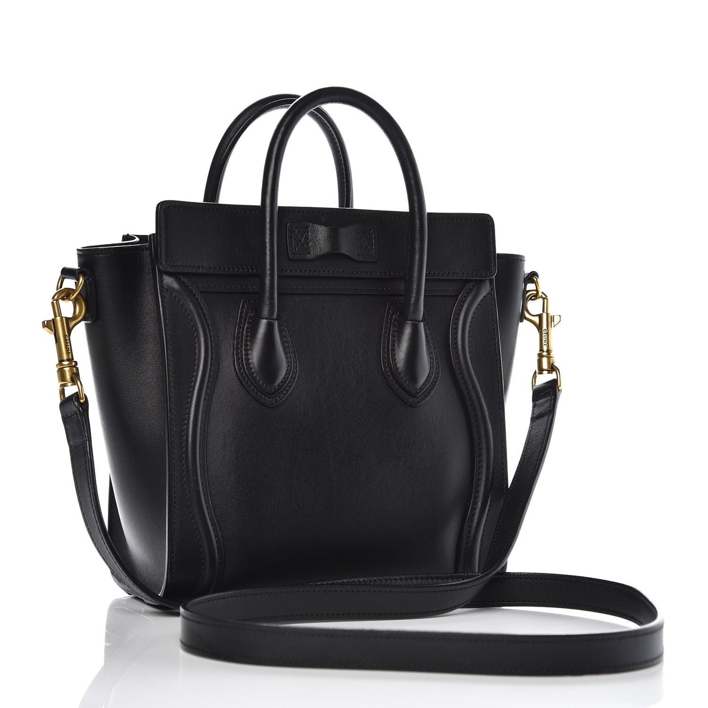 Smooth Calfskin Nano Luggage Black