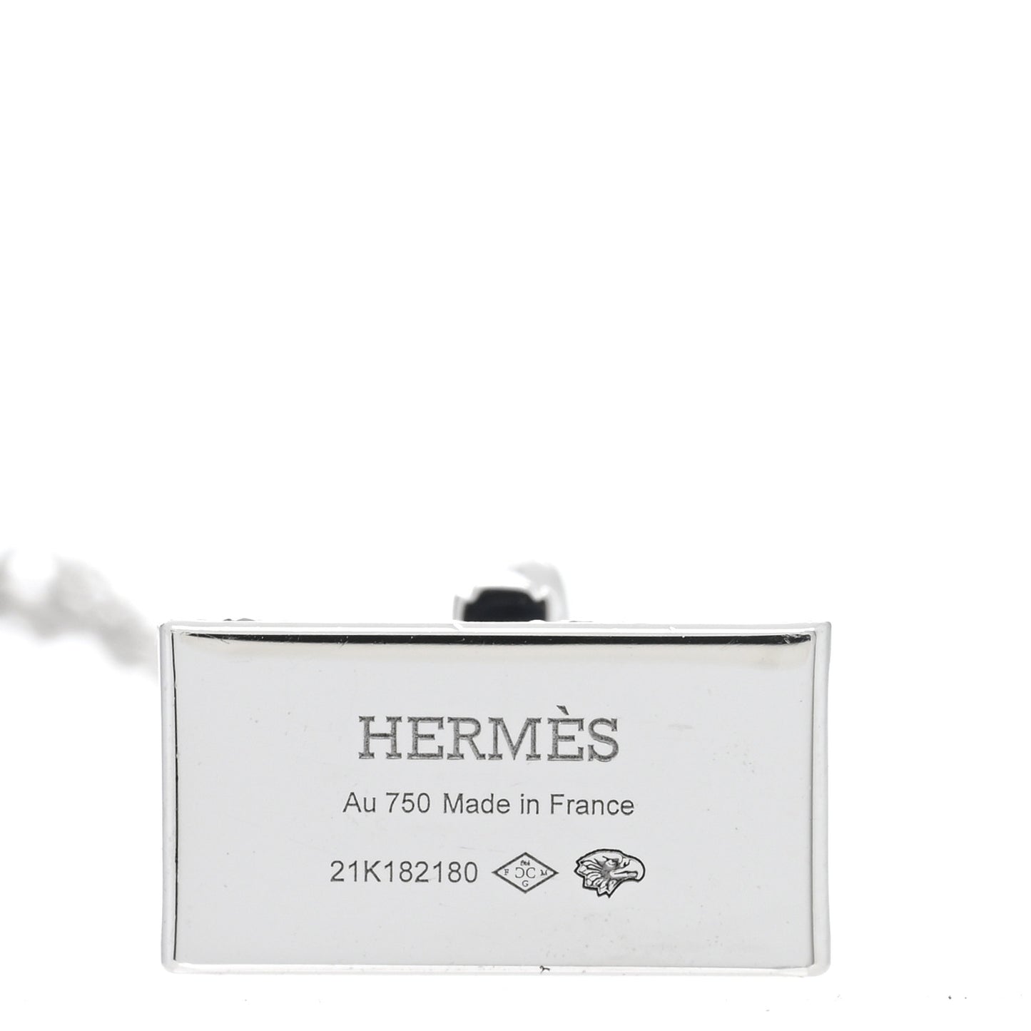 18K White Gold Diamond Birkin Amulette Pendant Necklace