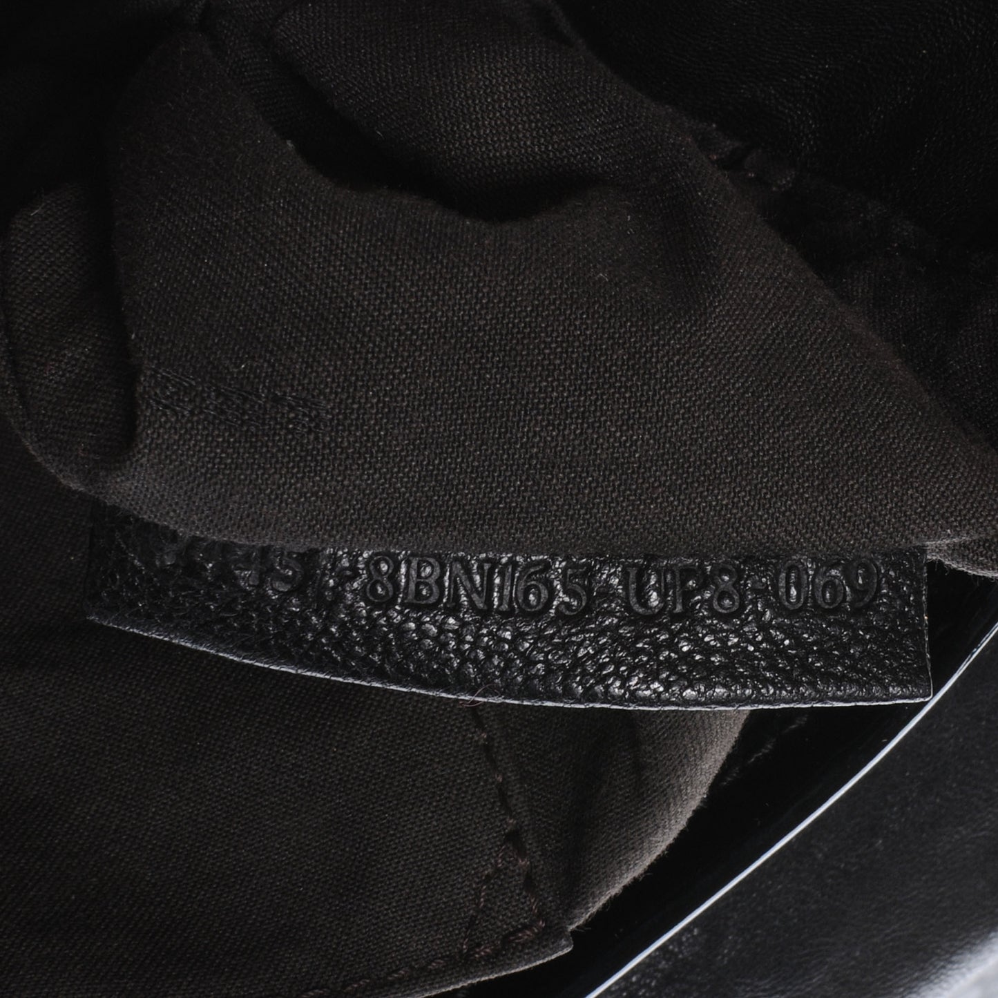 Nappa Patent B Bag Black