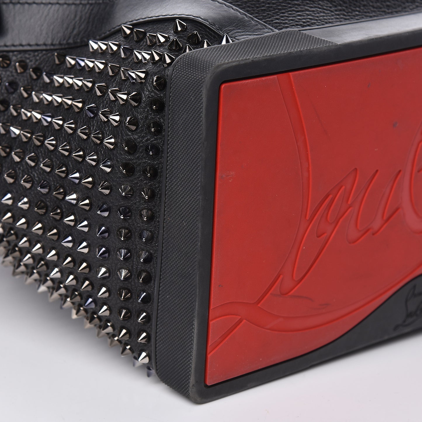 Calfskin Spiked Explorafunk Backpack Black