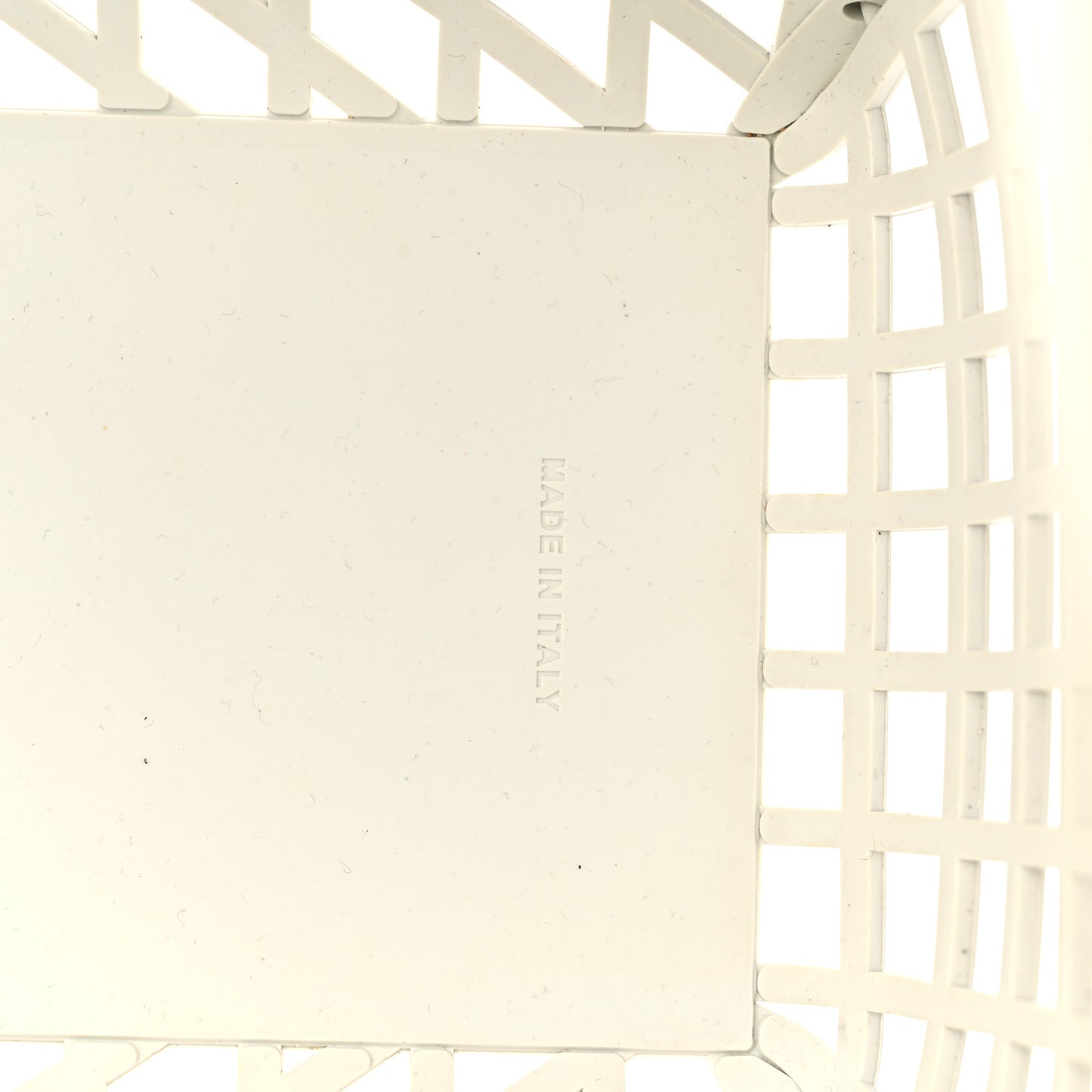 Recycled Plastic Vitello Liberty Matte Medium Fendi Basket White Ice