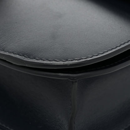 Celine Box Calfskin Medium Classic Box Flap Bag Navy 10 of 12