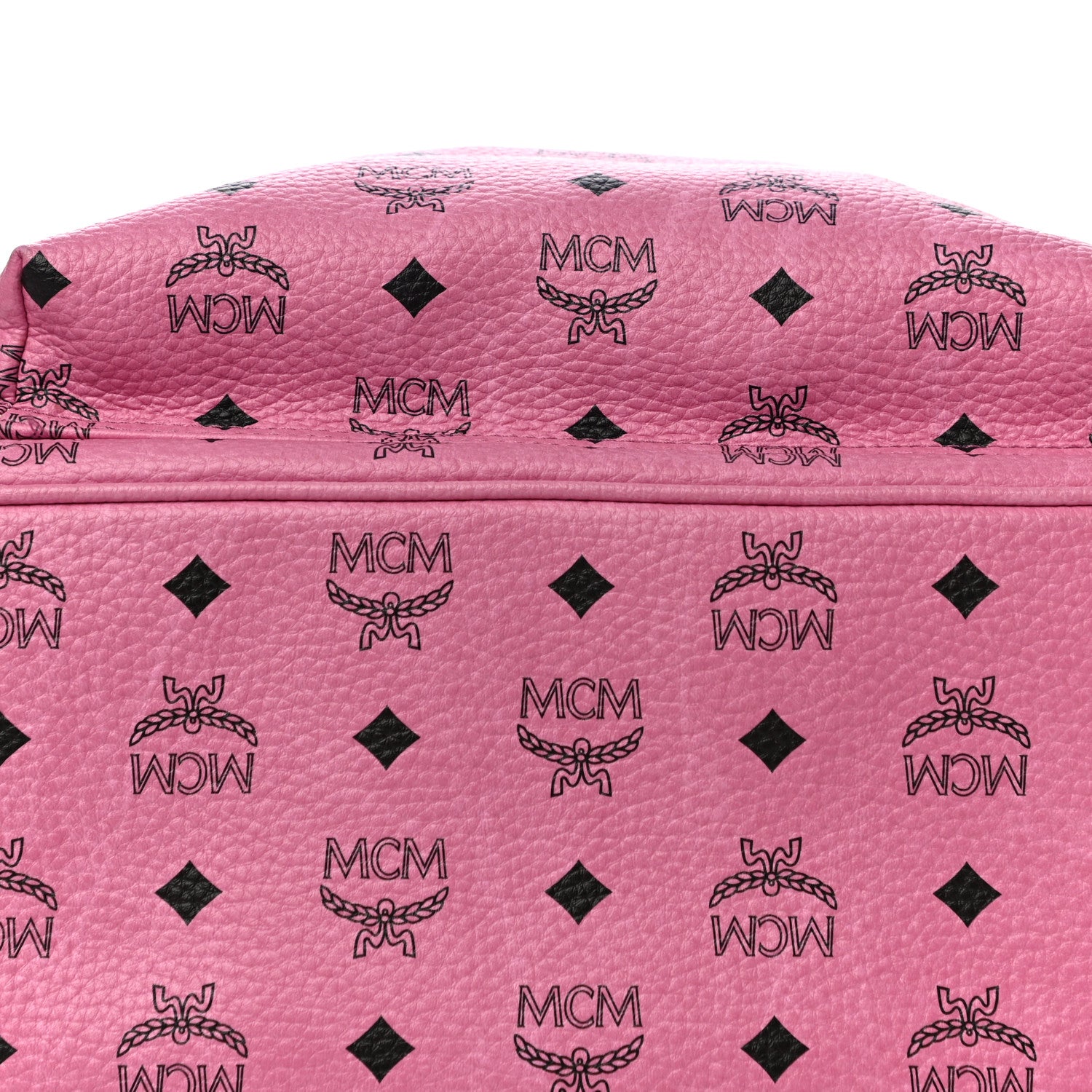 MCM Visetos Medium Side Studs Stark Backpack Pink 12 of 14