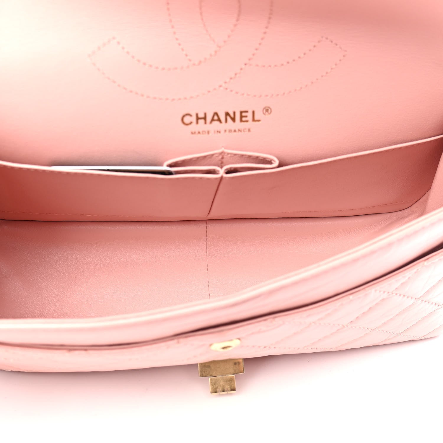 Chanel Aged Calfskin Quilted 2.55 Reissue 226 Flap Pink 5 of 13