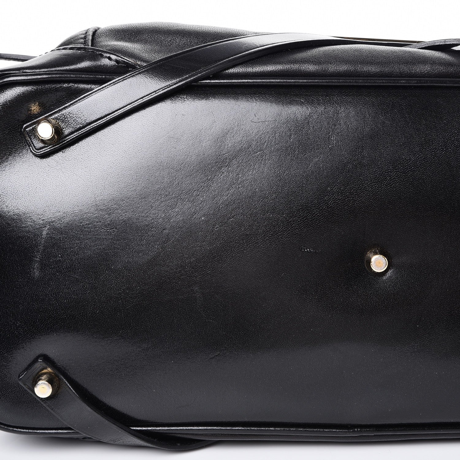 Burberry Lambskin Bridle Calfskin Medium Landscape Lynher Tote Black 9 of 9