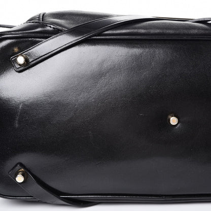 Burberry Lambskin Bridle Calfskin Medium Landscape Lynher Tote Black 9 of 9