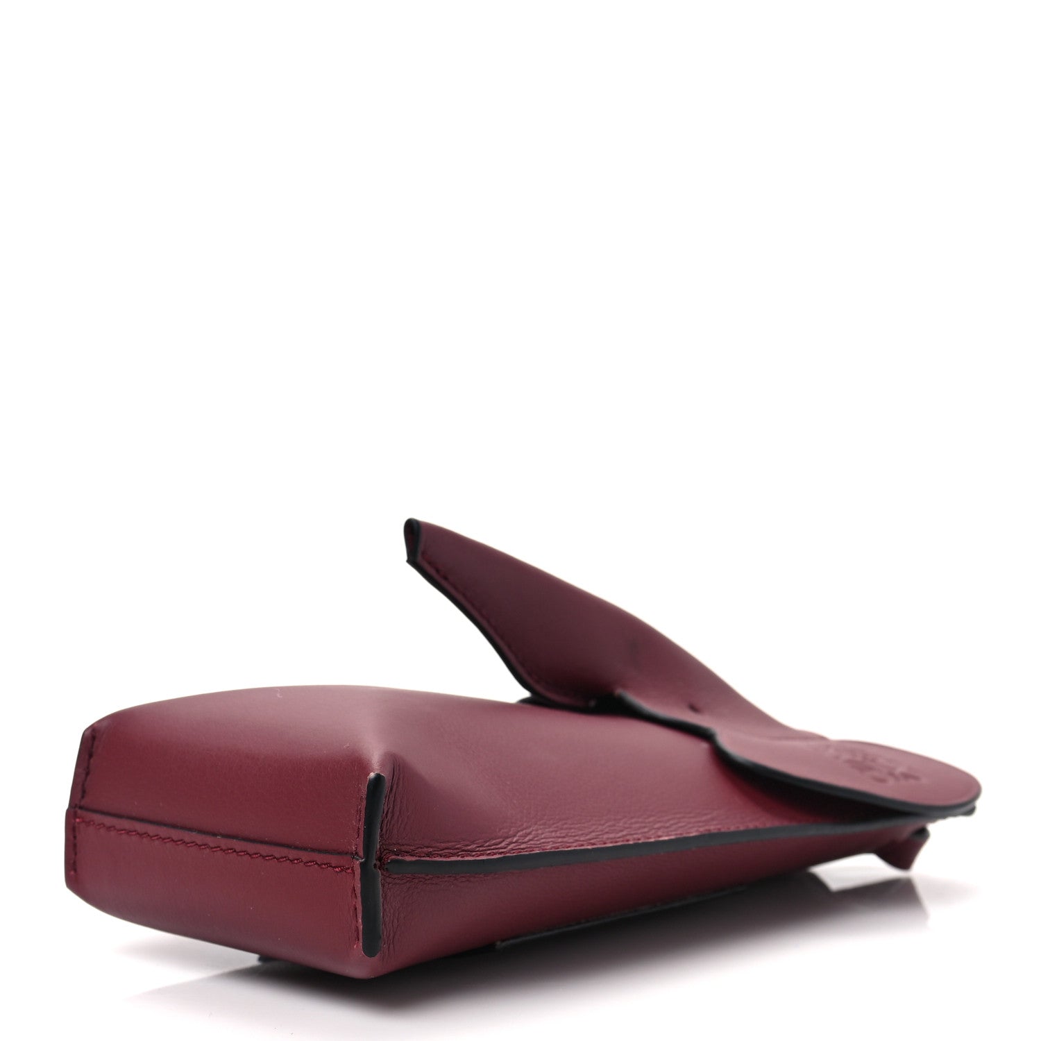 Loewe Calfskin Elephant Pouch Crossbody Bag Wine 8 of 8