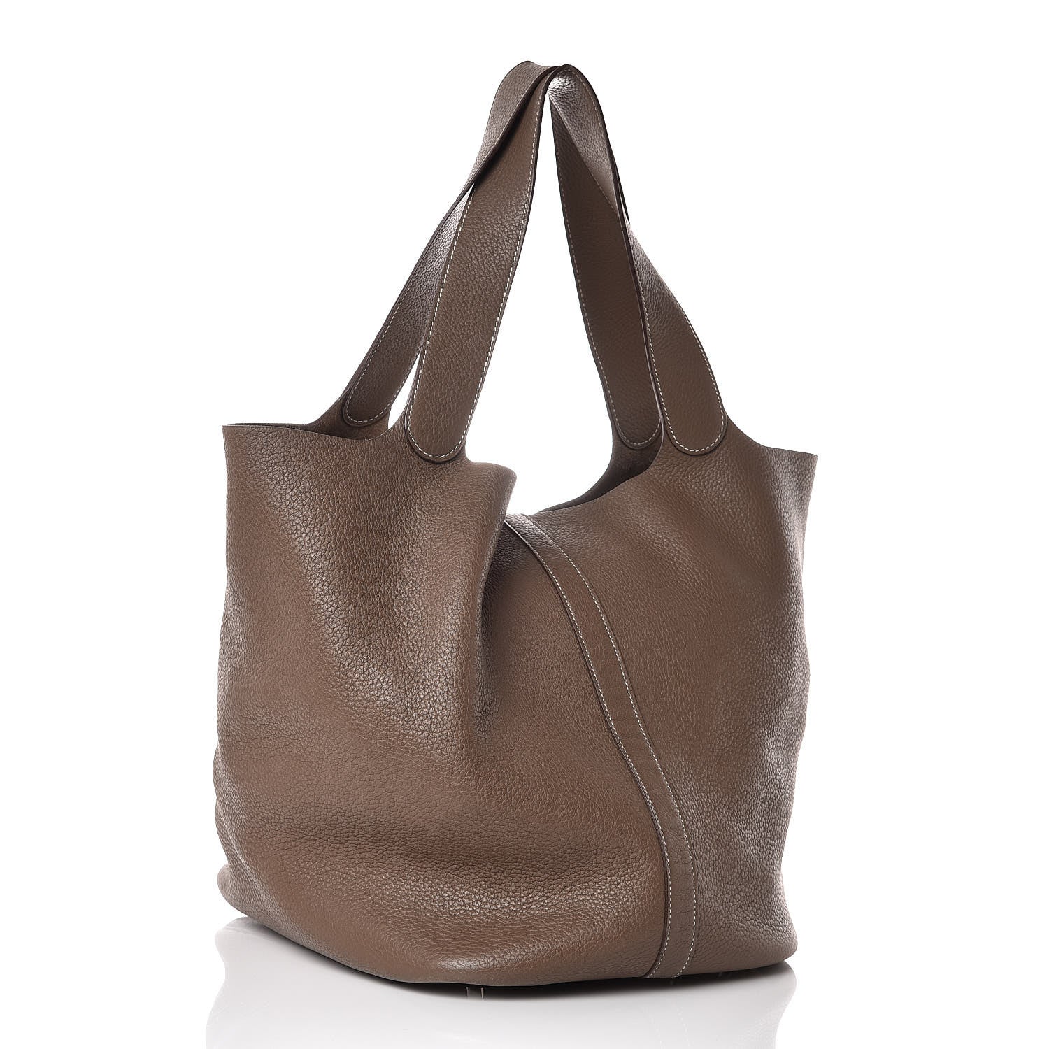 Hermes Taurillon Clemence Picotin Lock TGM Etoupe 3 of 11