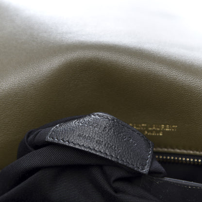 Saint Laurent Calfskin Matelasse Monogram Medium Niki Chain Satchel Olive 10 of 12