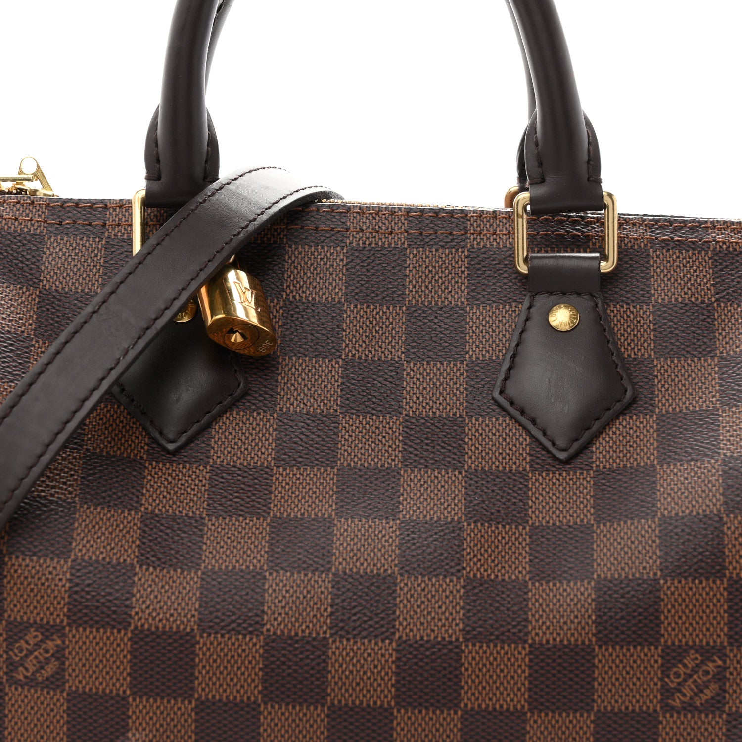 Louis Vuitton Damier Ebene Speedy Bandouliere 25 7 of 9