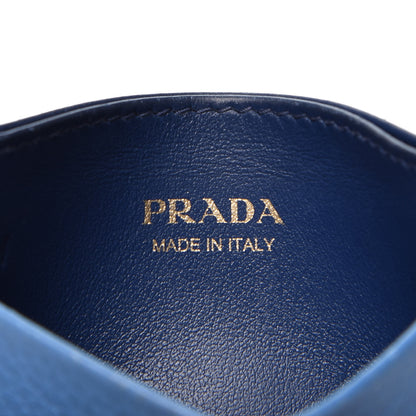 Prada Daino Colour Card Holder Mare Bluette 8 of 9