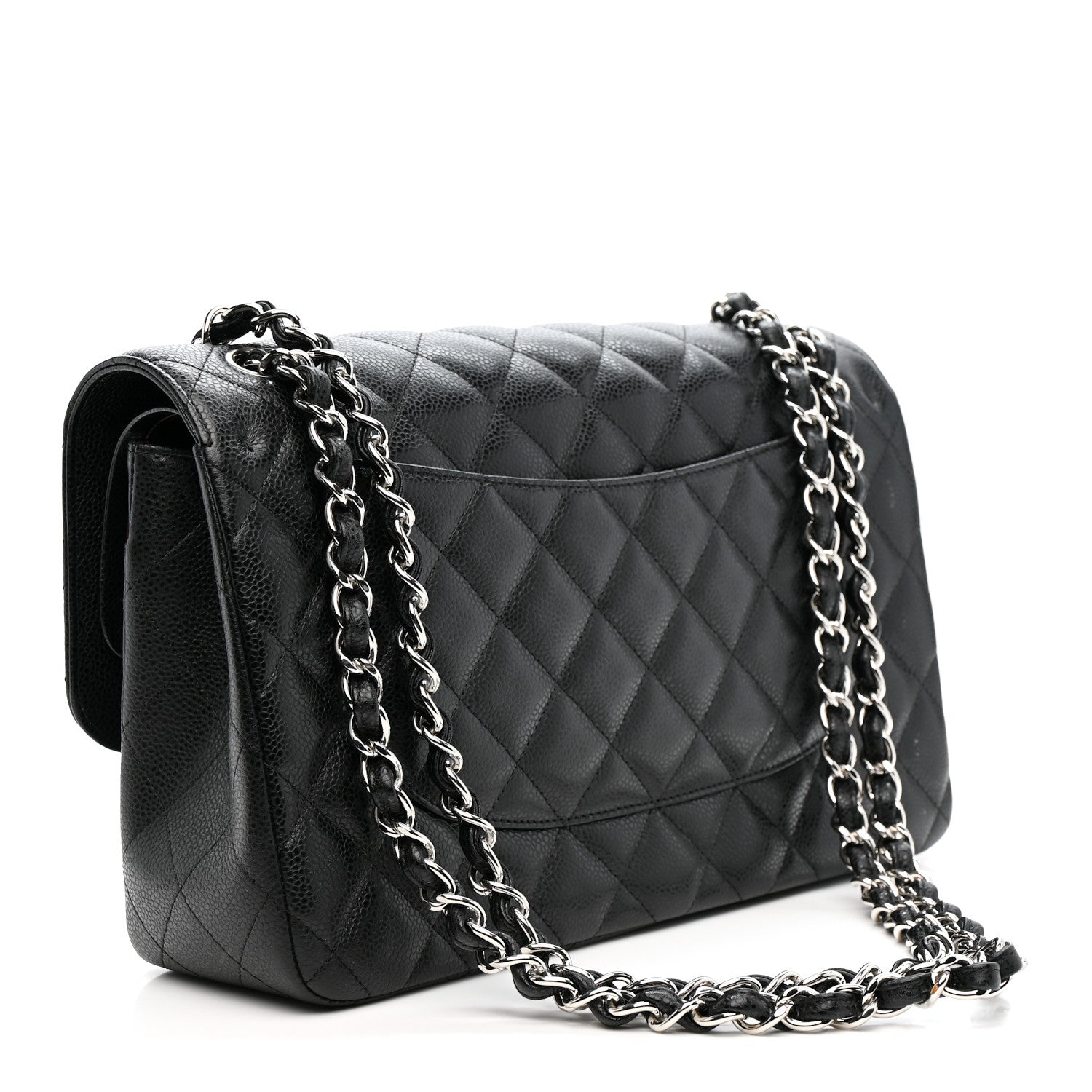 Chanel Caviar Quilted Jumbo Double Flap Black 3 of 11