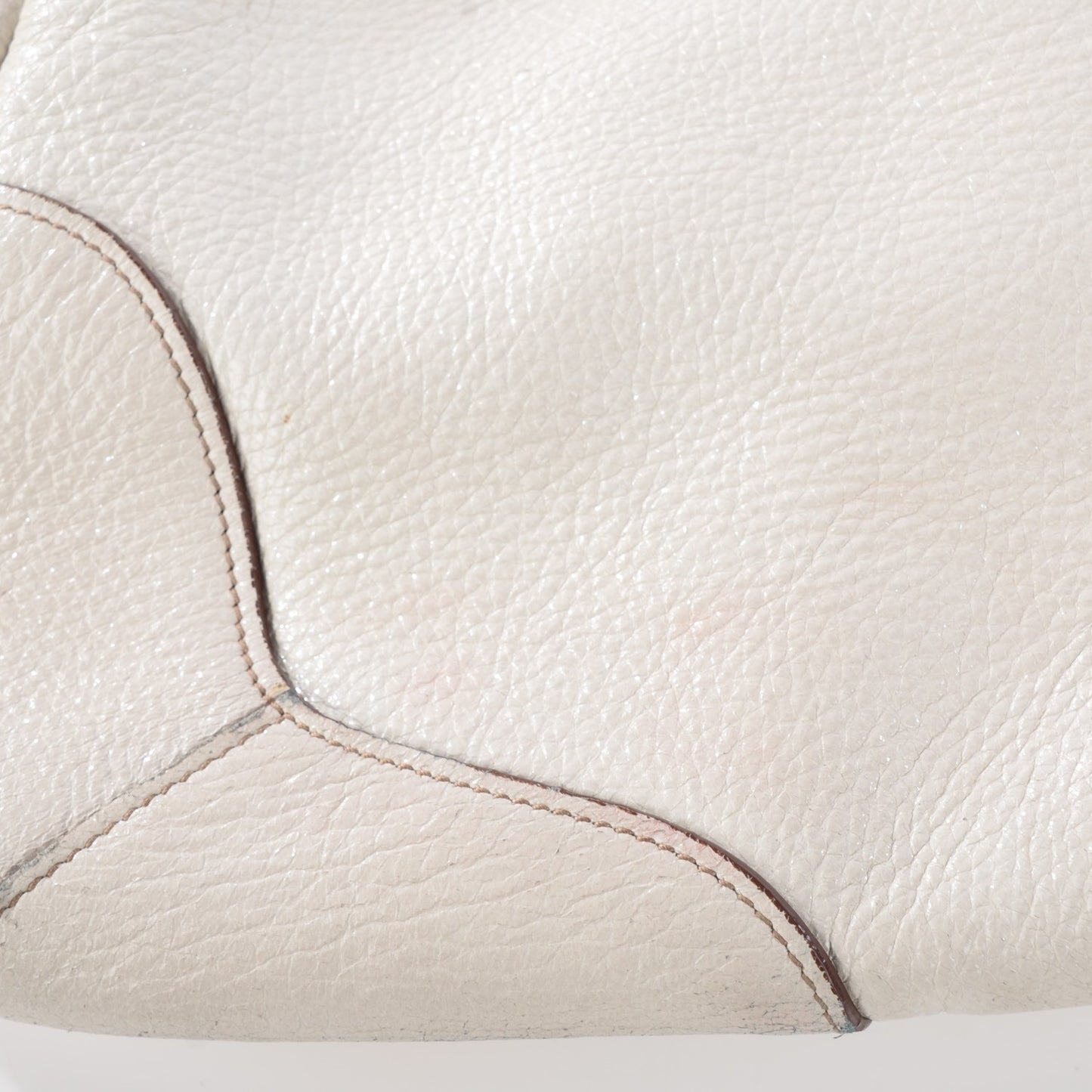 Cervo Lux Chain Shoulder Bag Talco
