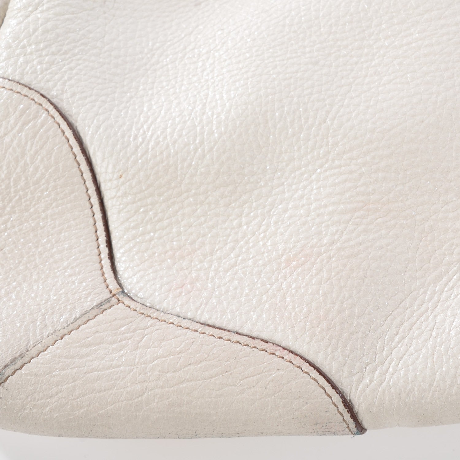 Prada Cervo Lux Chain Shoulder Bag Talco 3 of 12