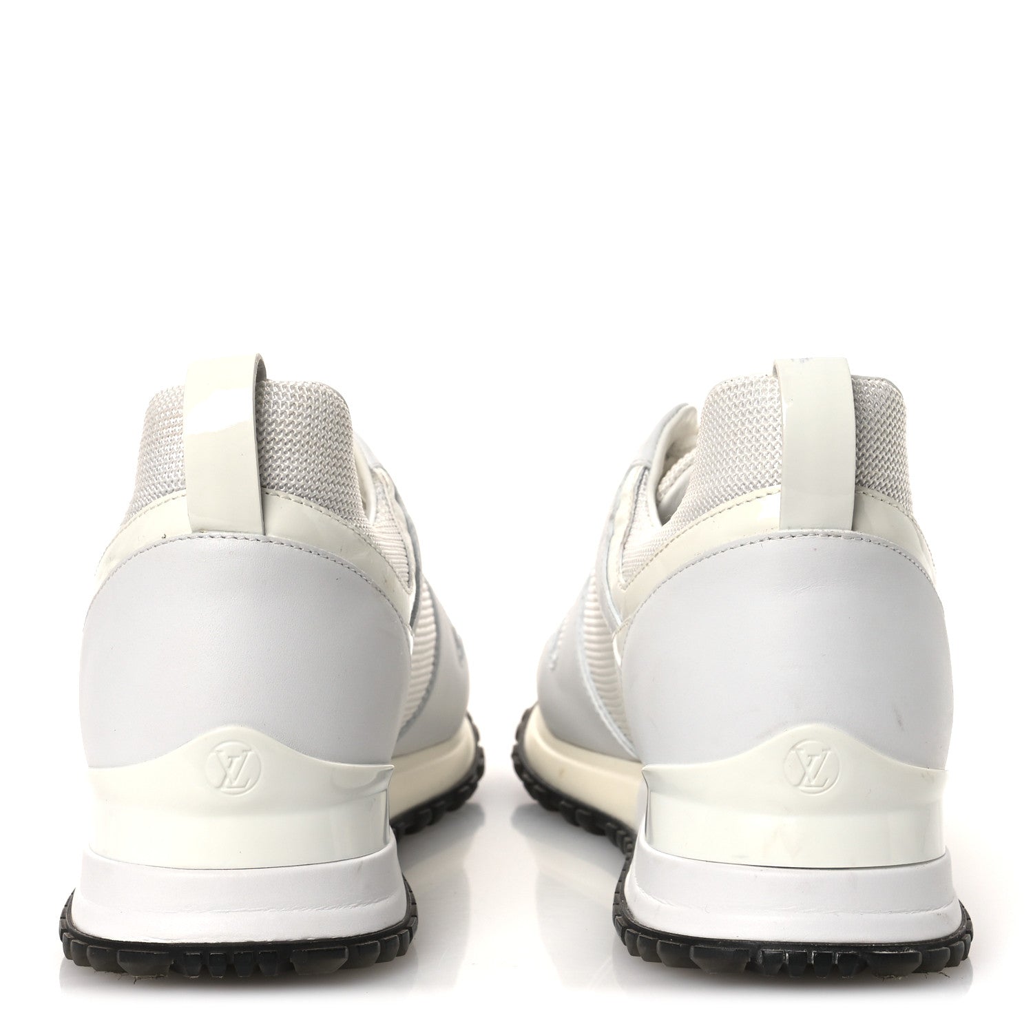 Louis Vuitton Calfskin Mesh Run Away Sneakers 37.5 White 6 of 12