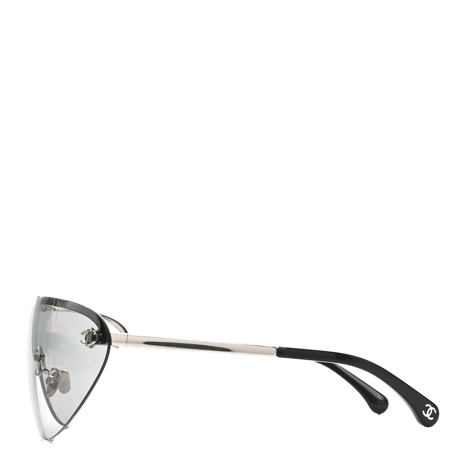 Chanel Metal Shield Sunglasses 71654 Silver 3 of 7