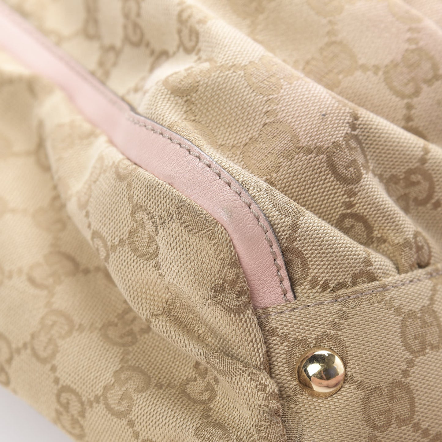 Monogram D Gold Ring Tote Pink
