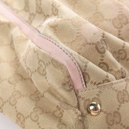 Gucci Monogram D Gold Ring Tote Pink 12 of 17