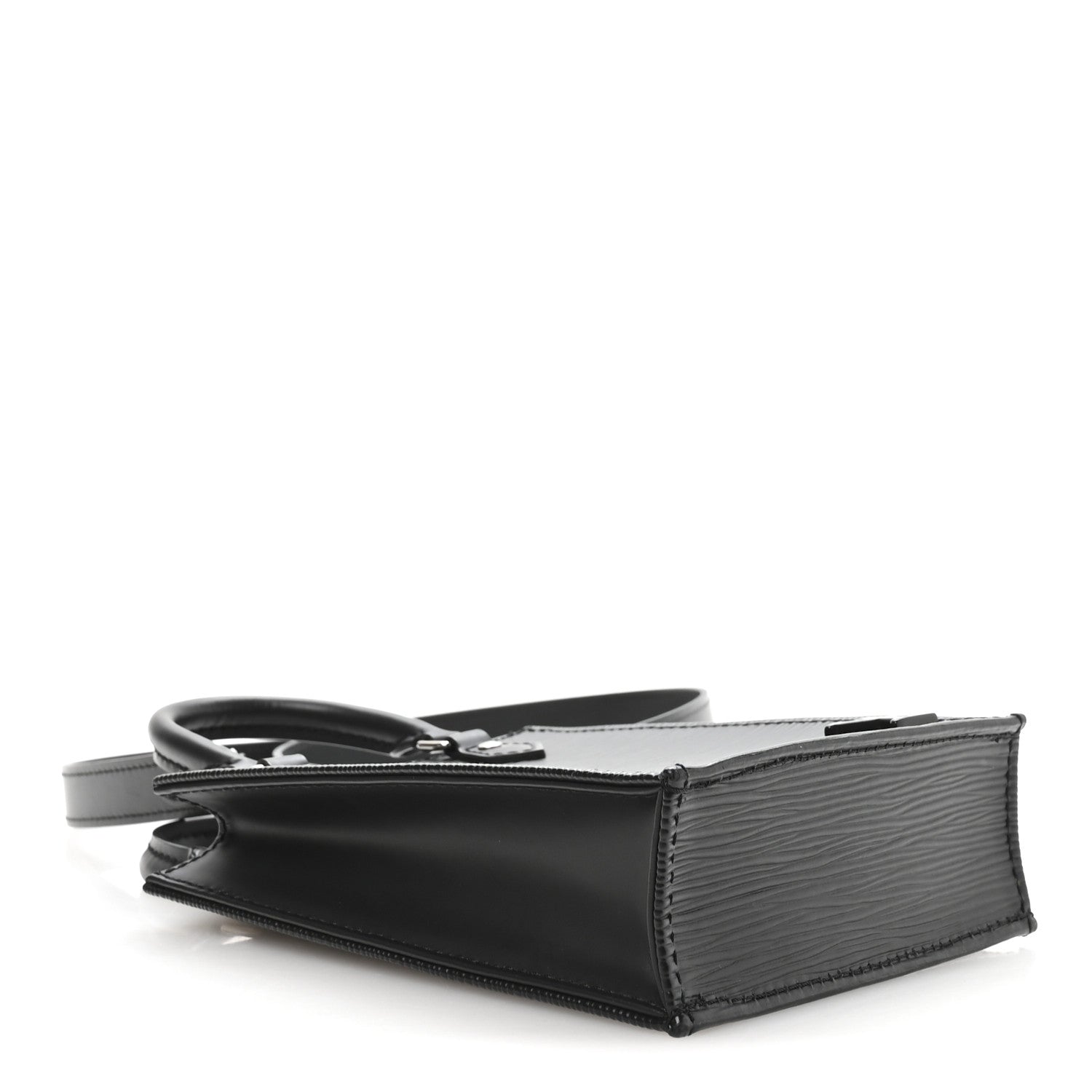 Louis Vuitton Epi Petit Sac Plat Black 4 of 10