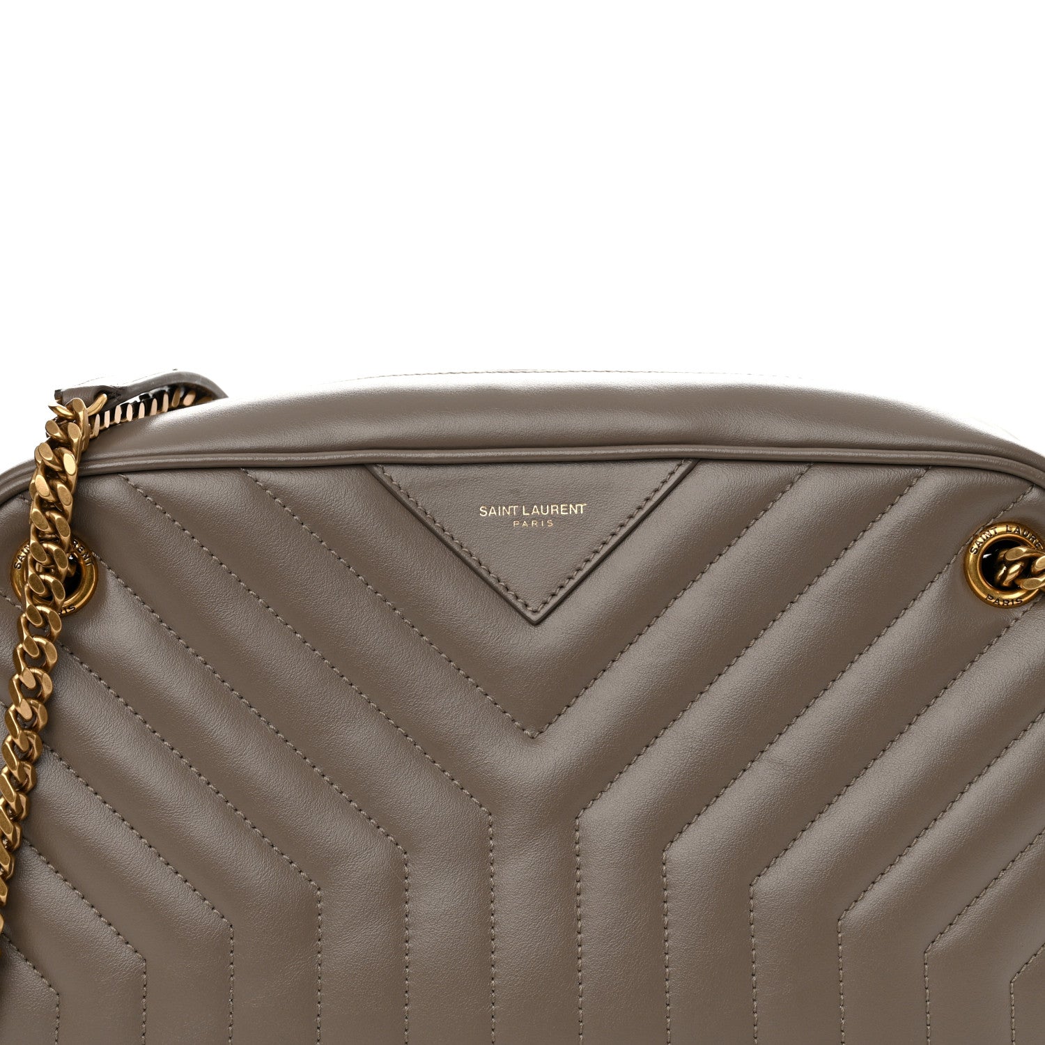Saint Laurent Calfskin Matelasse Joan Camera Bag Taupe 9 of 11