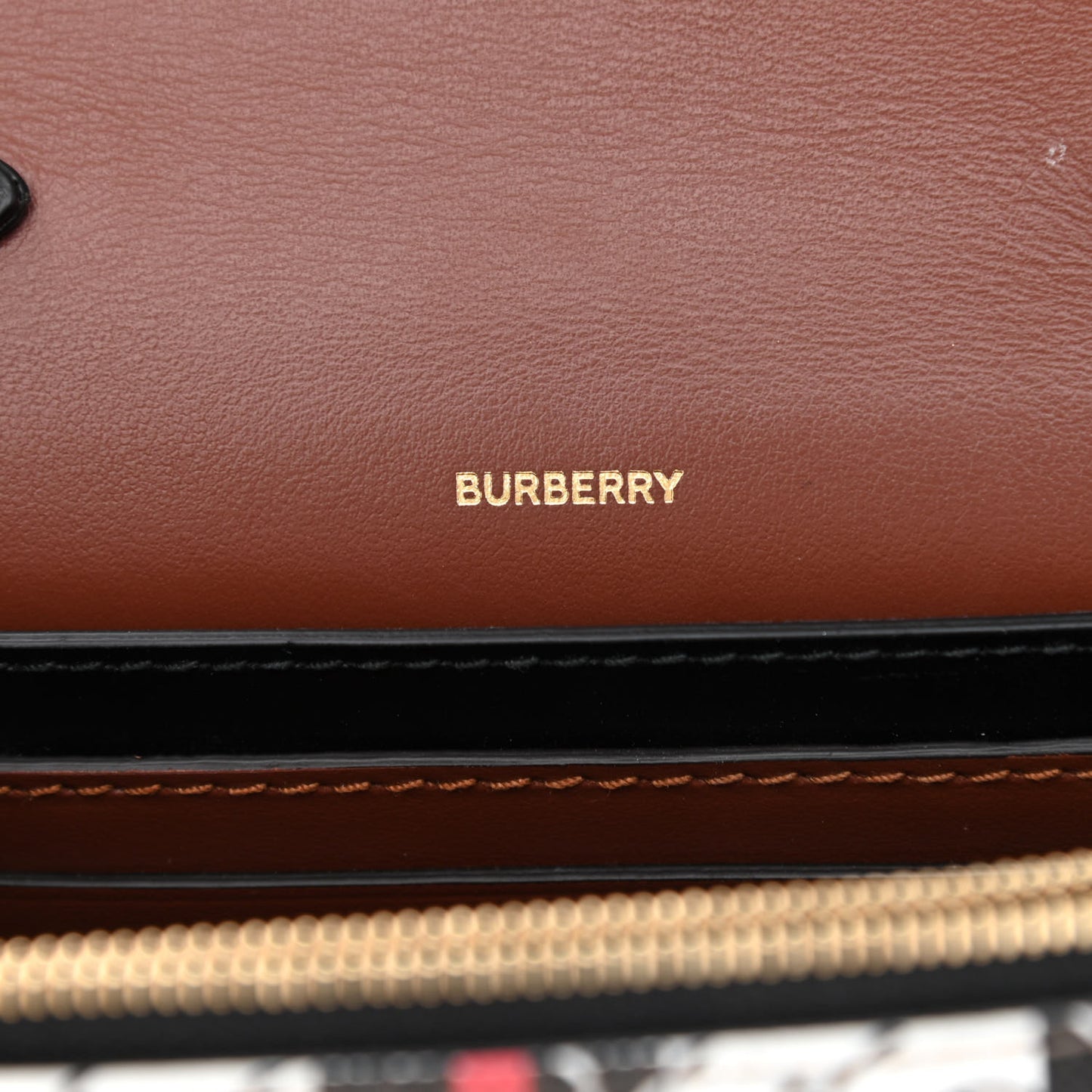 E-Canvas Monogram Stripe Hackberry Crossbody Bag Bridle Brown