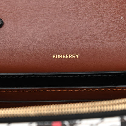 Burberry E-Canvas Monogram Stripe Hackberry Crossbody Bag Bridle Brown 6 of 11
