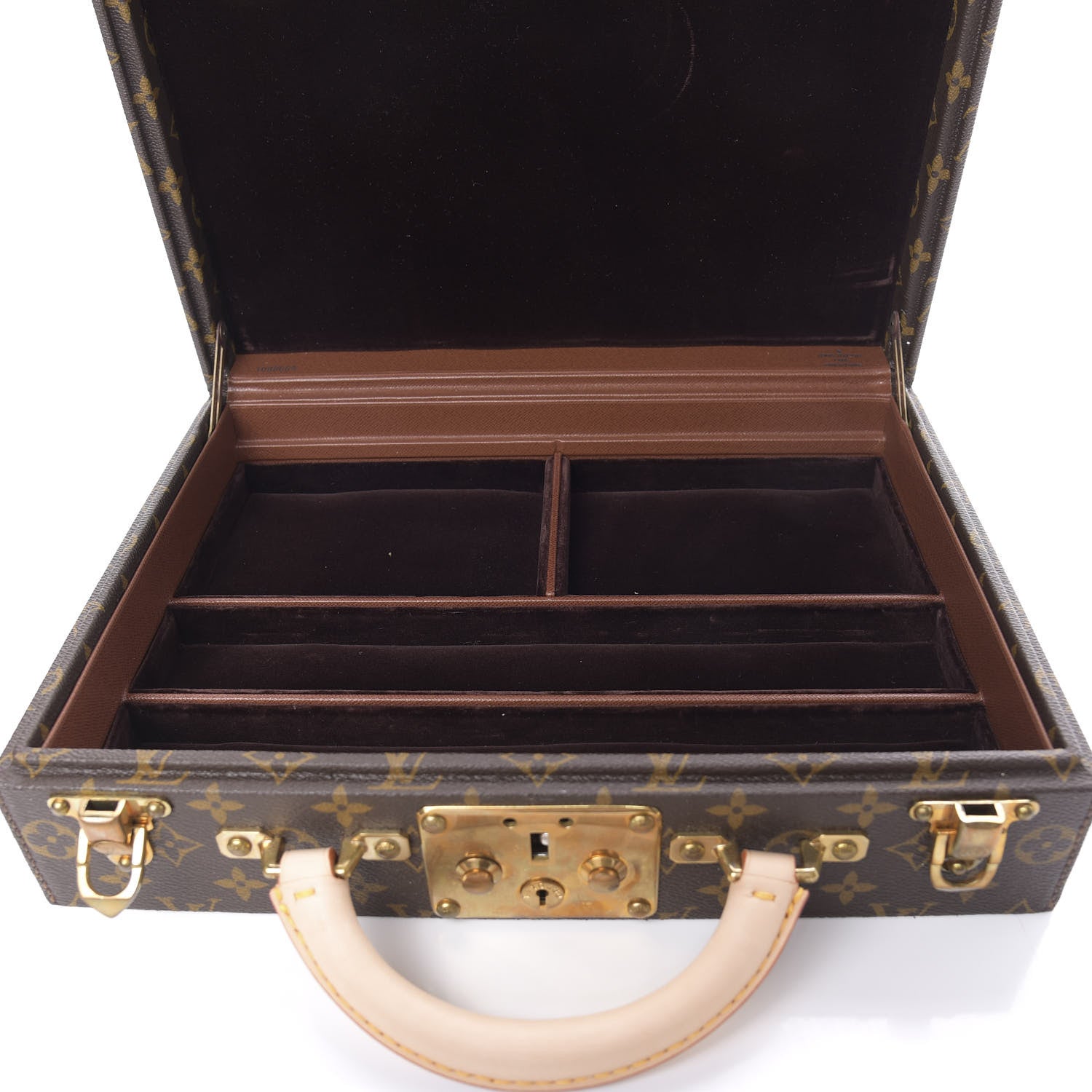 Louis Vuitton Monogram Jewellery Case Hard Trunk 6 of 15