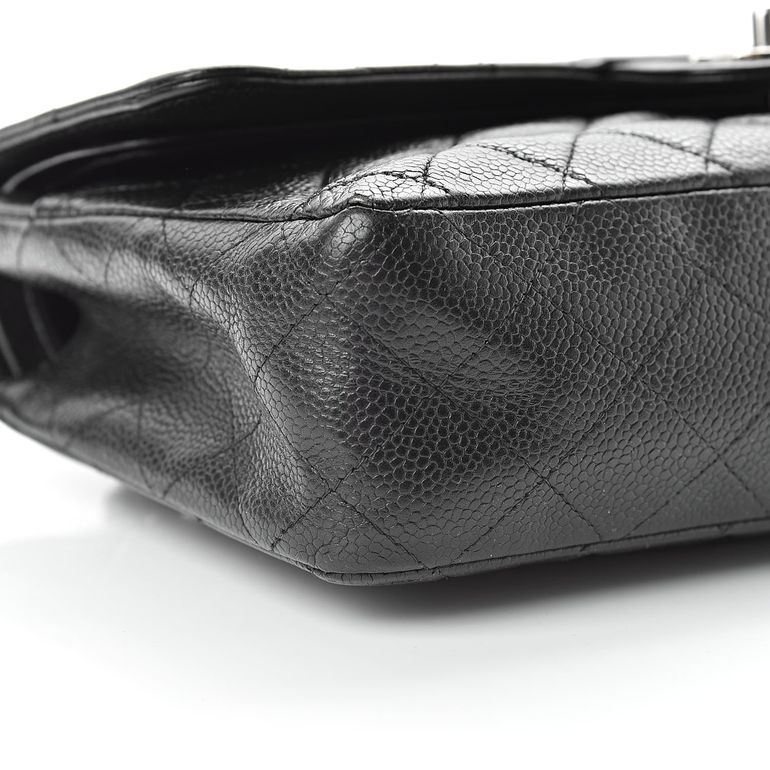 Chanel Caviar Quilted Medium Double Flap Black 9 of 17